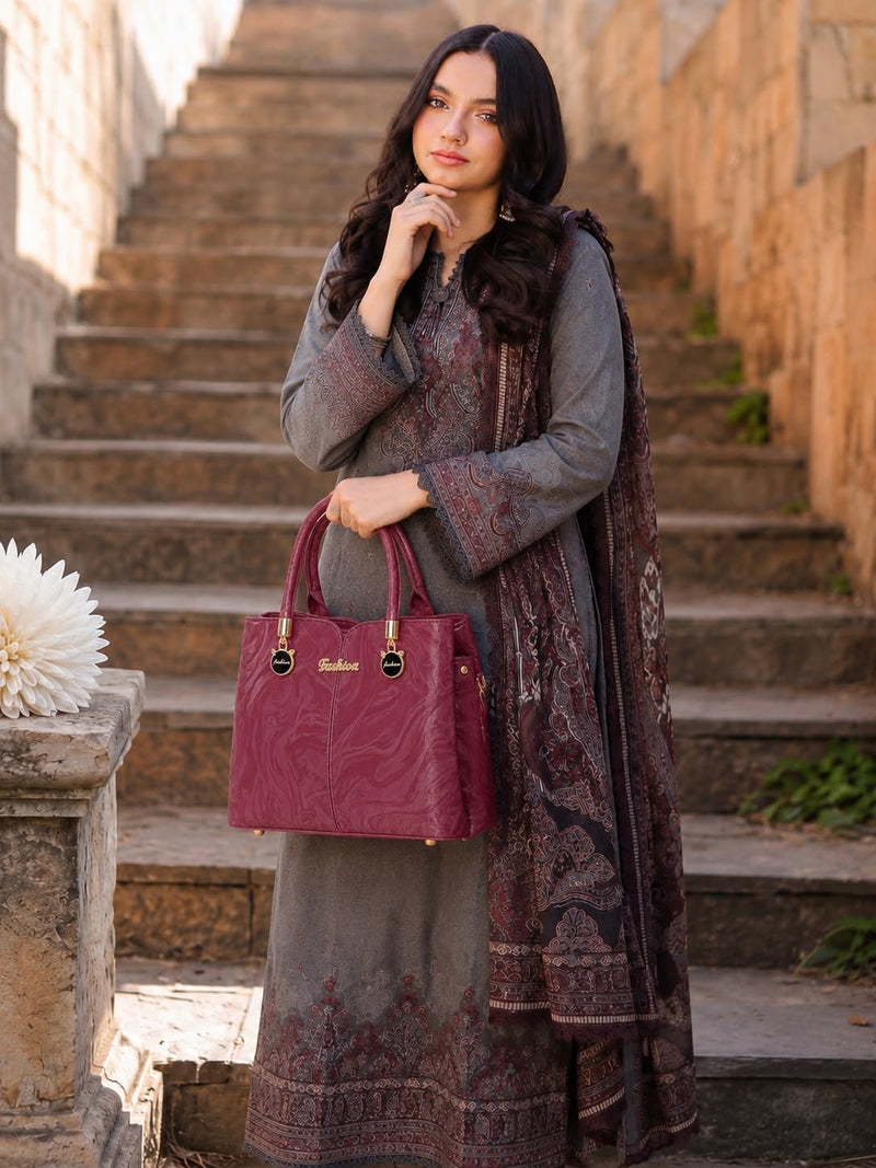 Sabaé Marble Grace Bag - Mahroon