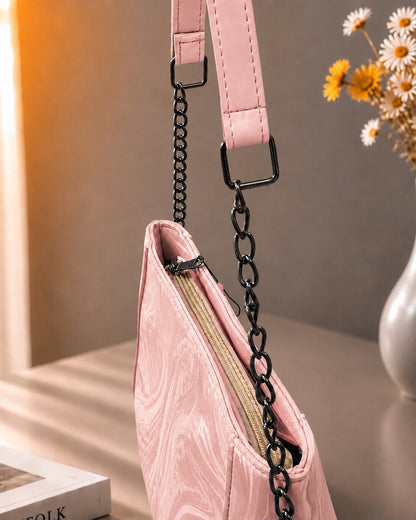 Sabaé Marble Charm Crossbody Bag – Baby Pink