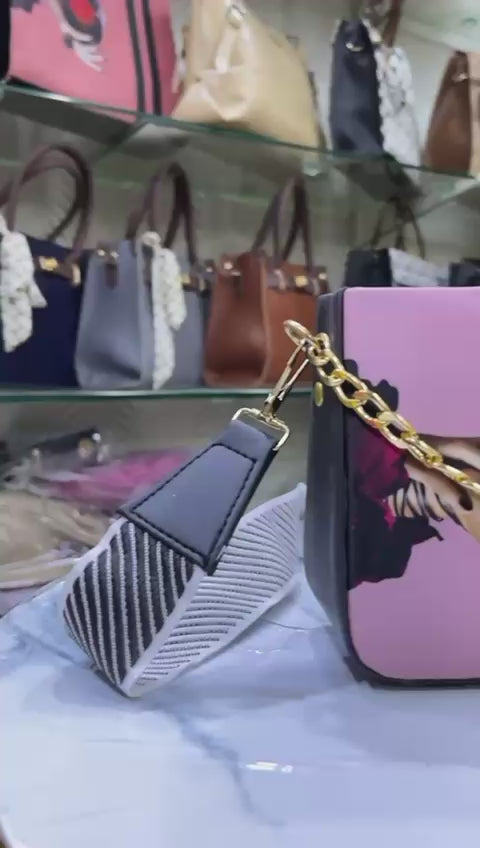 Poison Print Cream Trendy Canvas Bag